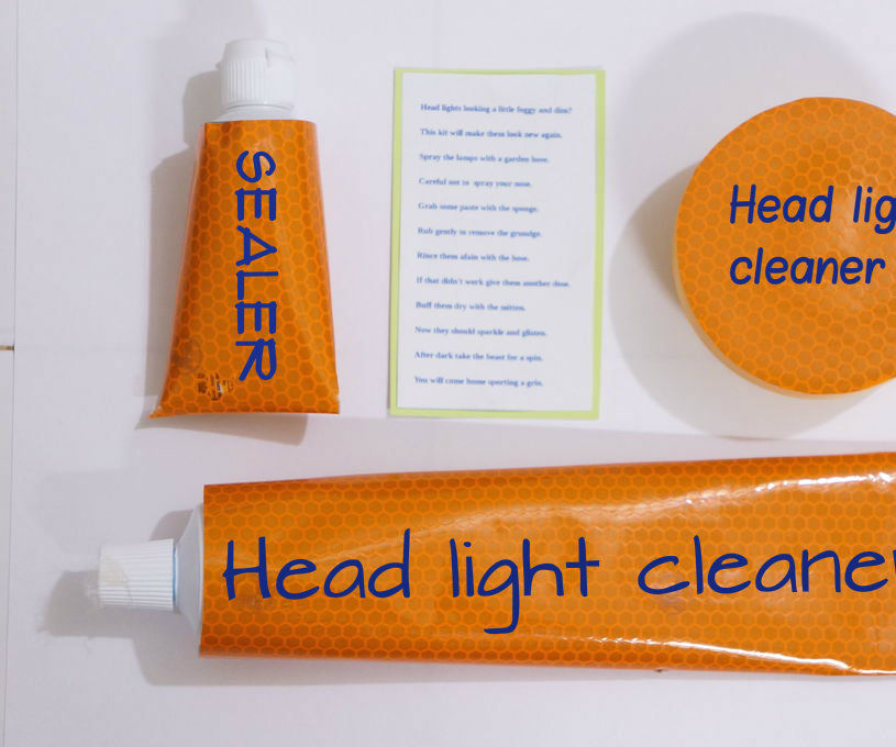 Diy Head Light Cleaner Gift Kit 