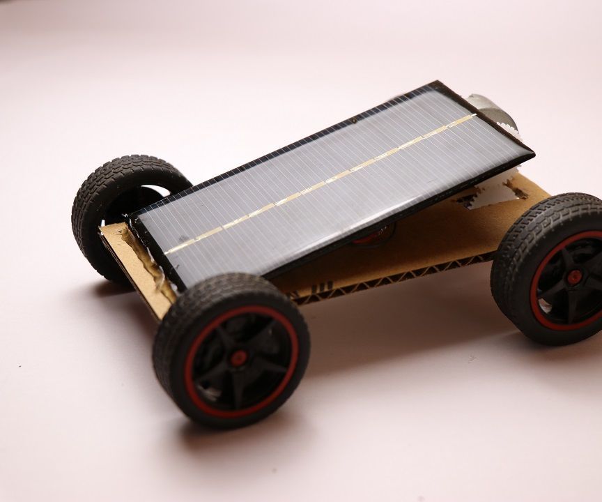 How to Make Mini SOLAR POWERED CAR