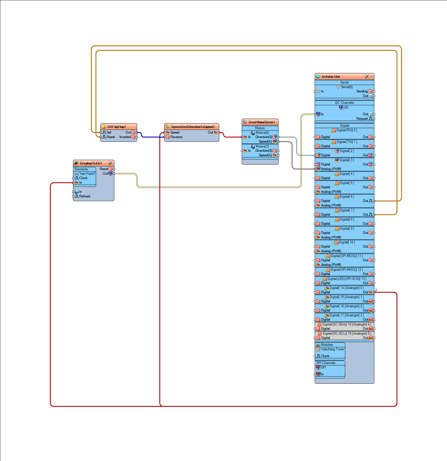 In Visuino Add AND Connect Components photo 9