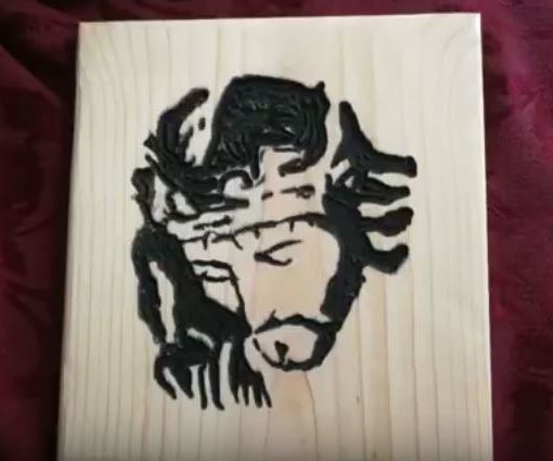 How to Make a Relief Carving of Jesus Christ.
