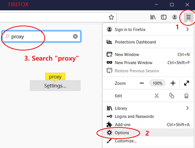Configure SOCKS in Firefox