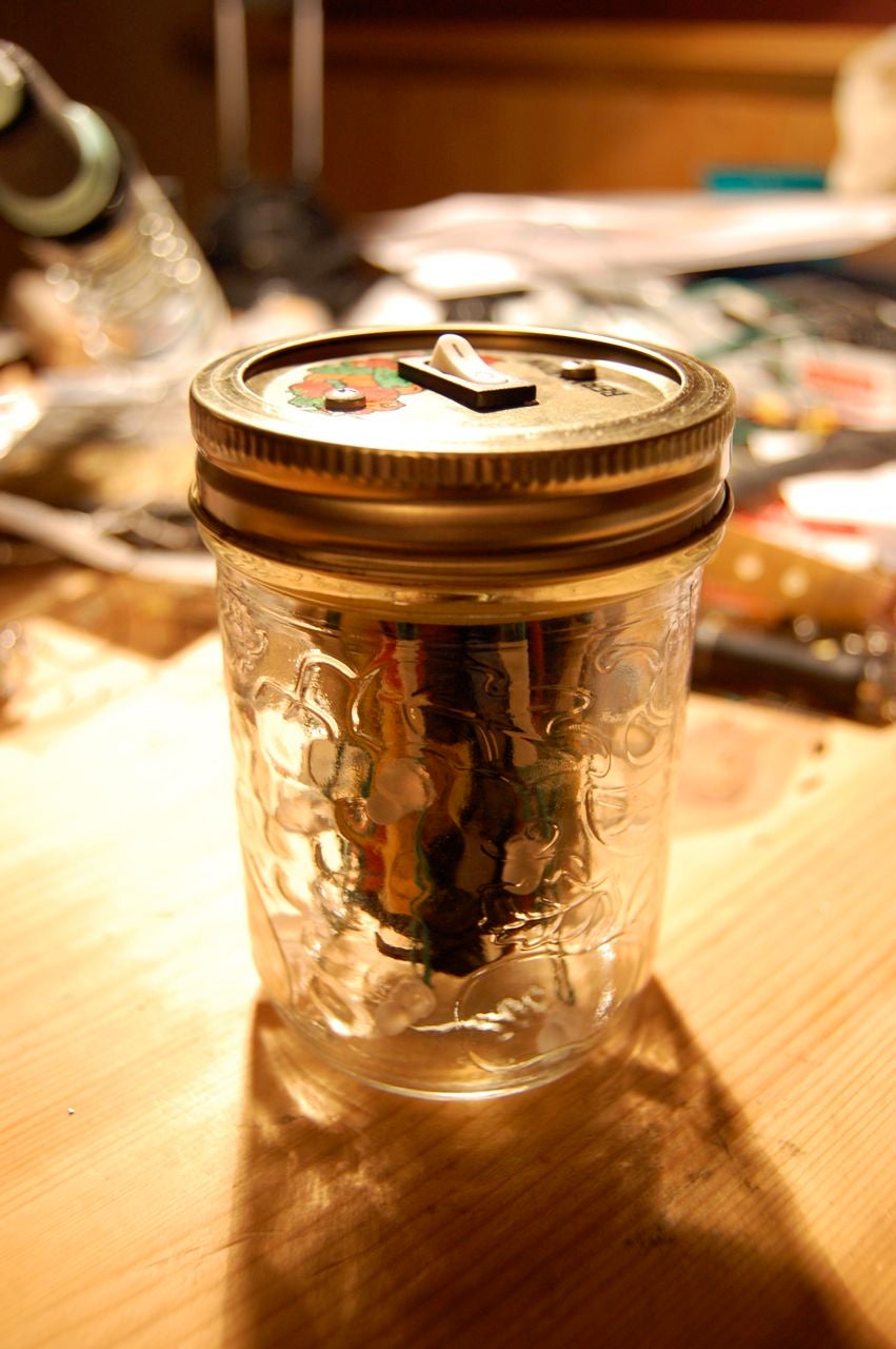 LED Disco Light in a Jar!