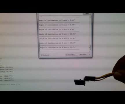 MEASURING INCLINATION ANGLE (ARDUION+MPU6050) 
