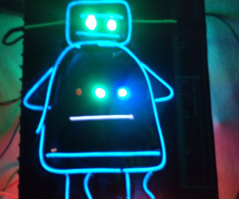 Instructables Logo:Electro-luminescent