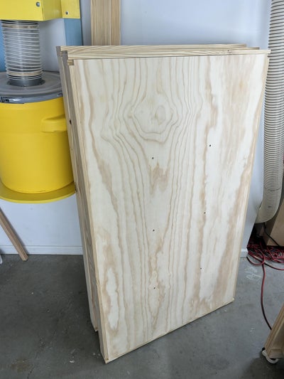 Cut and Attach Shelf Plywood