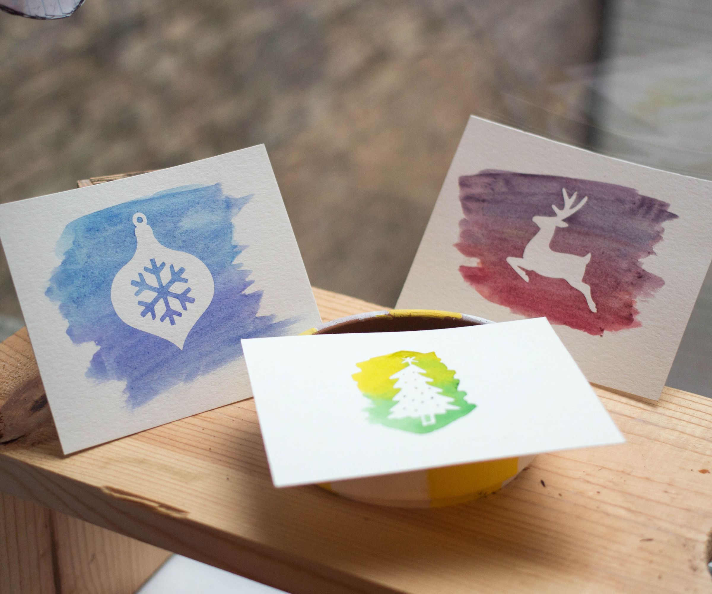 Watercolor Holiday Cards