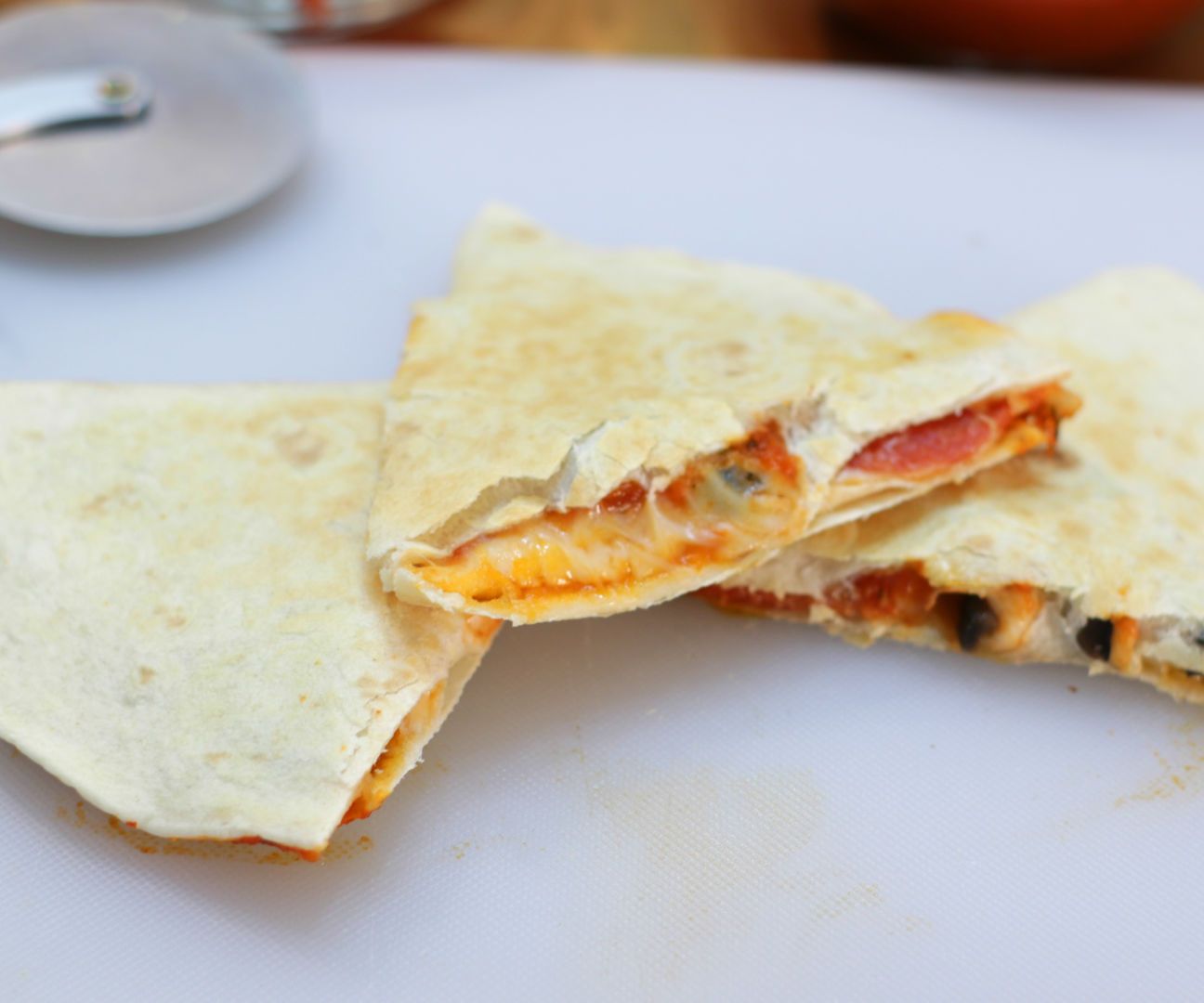 Pizza Quesadillas!
