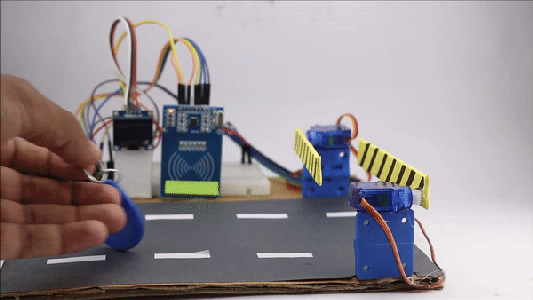Make Arduino RFID Barrier System With OLED Display