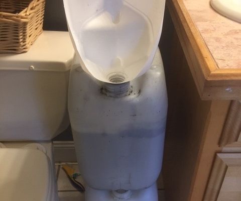 Activated Charcoal Filtration System for Tiny House Portable Urinal