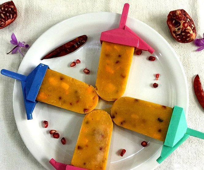 Mango Paletas/Frozen Mexican Mango Ice Pops With Chili