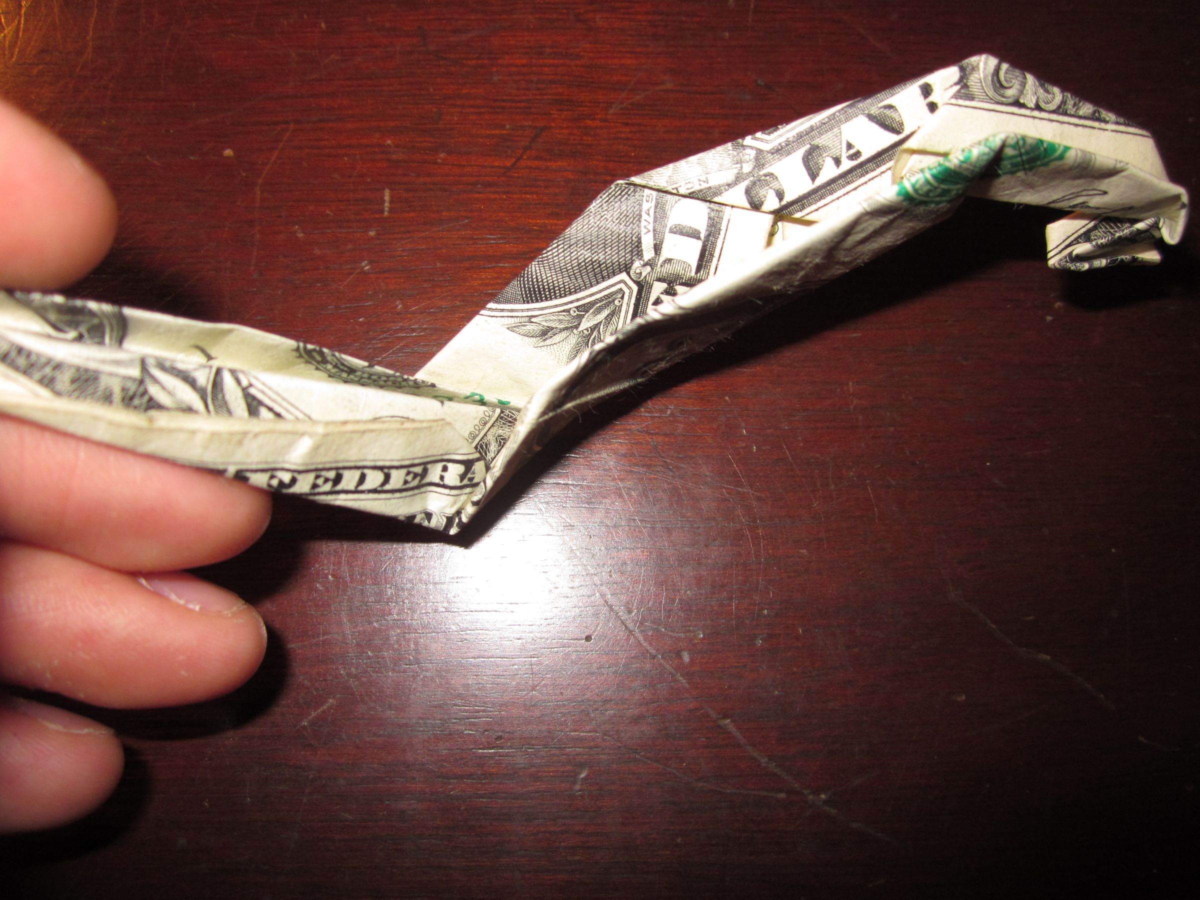 Origami Dollar Bill Dragon 4 Steps (with Pictures) Instructables