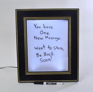 Light-Up Dry Erase Message Board