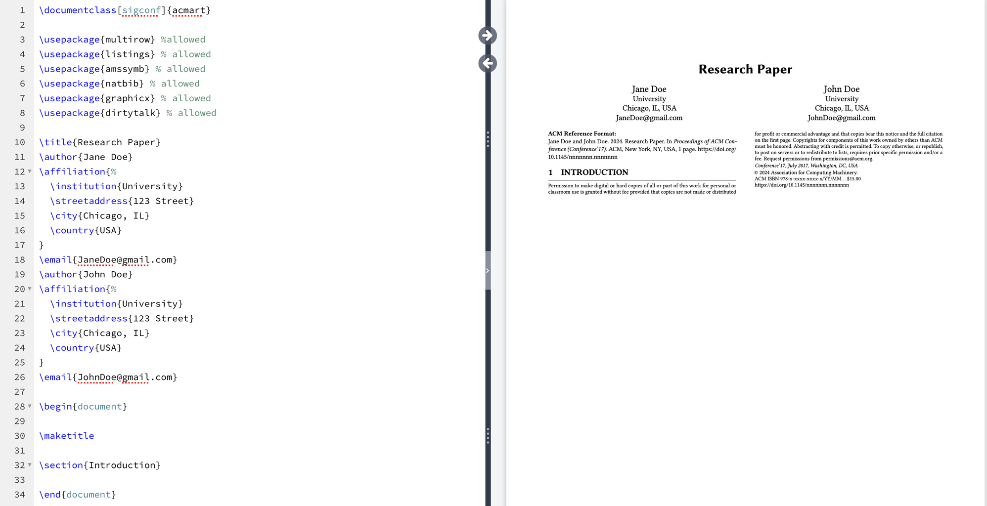 Formatting a Research Paper Using LaTeX in Overleaf : 9 Steps ...