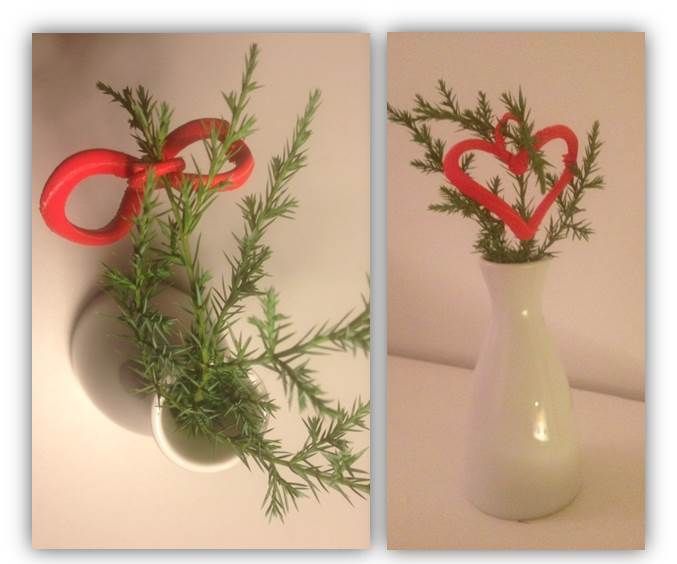 Infinity Heart 3D Printed Ornament