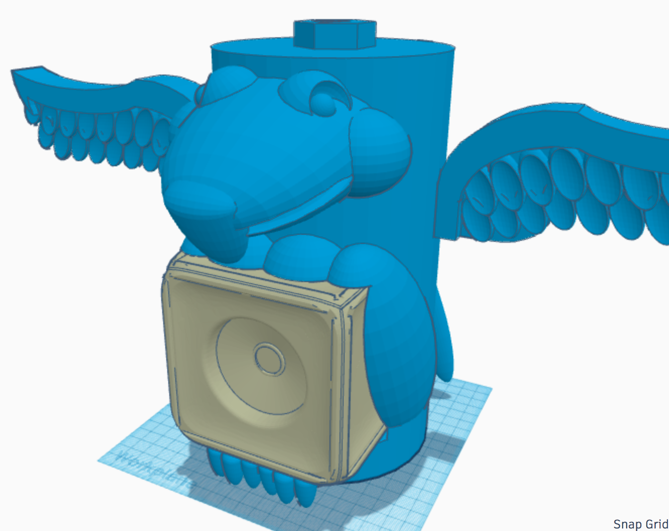 Totem Pole Eagle Cube Holder