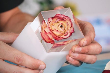 How to Cast Flowers in Epoxy Resin - DIY Resin Rose Paperweight!