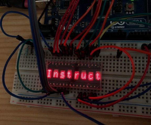 Arduino and HP QDSP Display