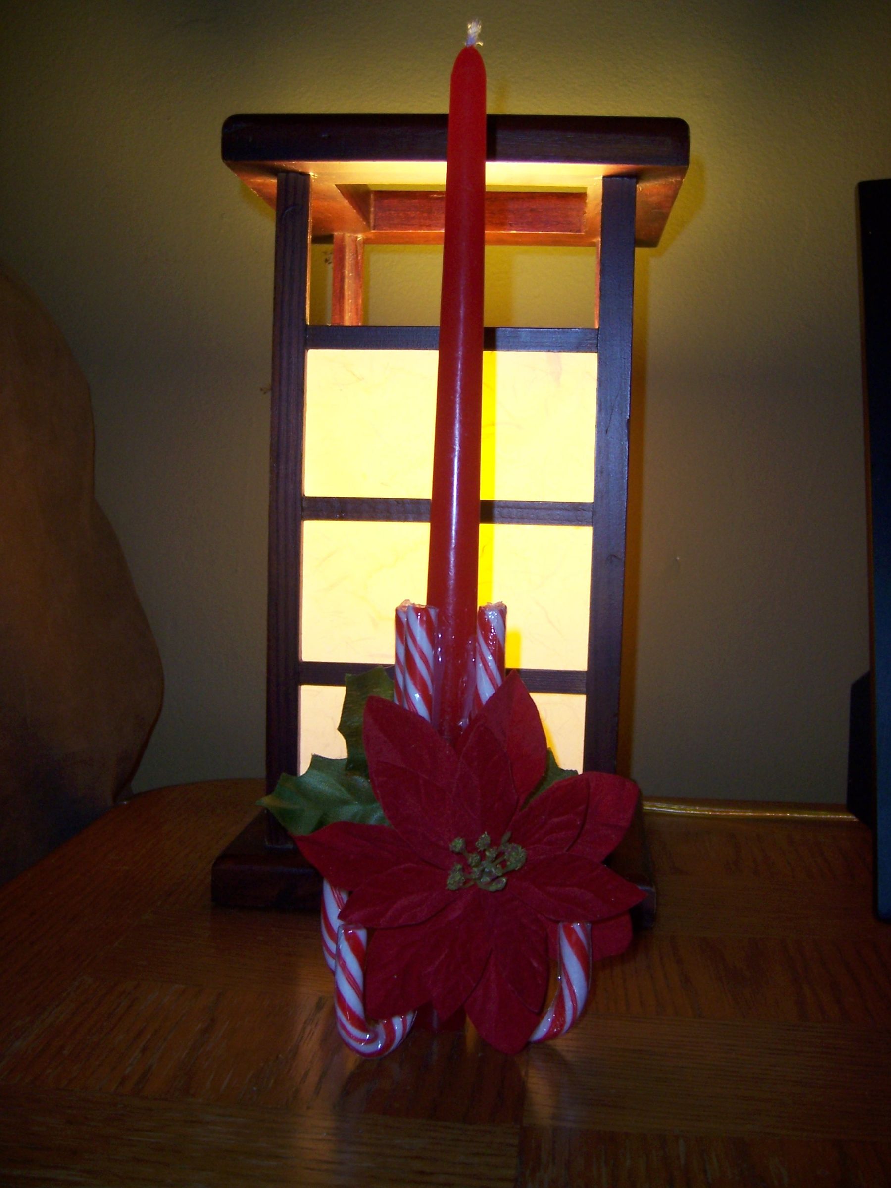 Candy Cane Candle Holder 3 Steps Instructables