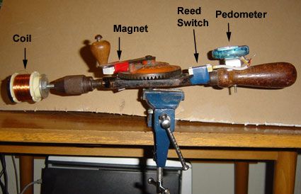 DIY Hand-Driller Coil Winding Machine With Digital Counter