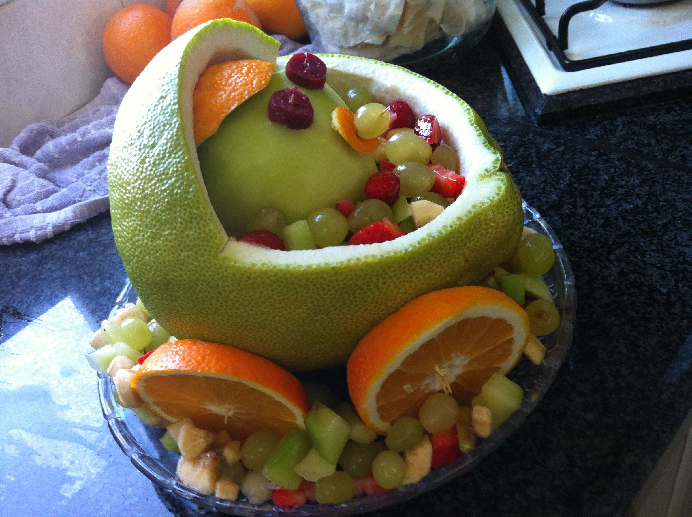 Decorated Dessert - a Baby in a A Cradle