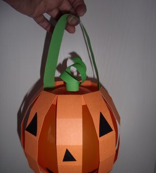 Paper Pumpkin Halloween Lantern