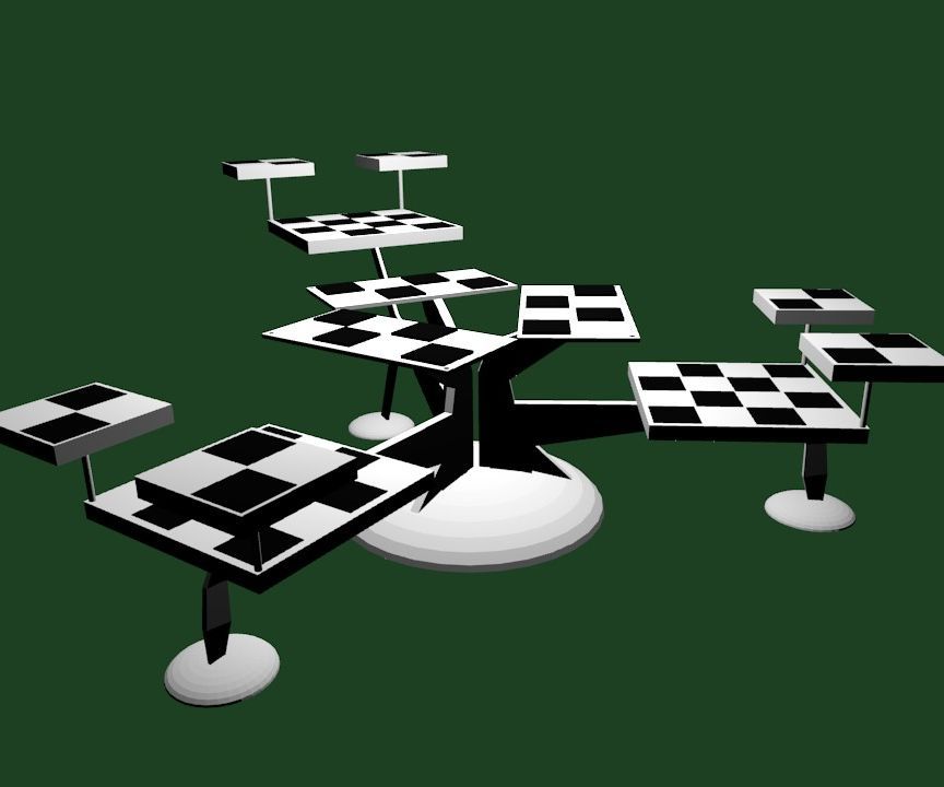 3 Player 3D Chess Set