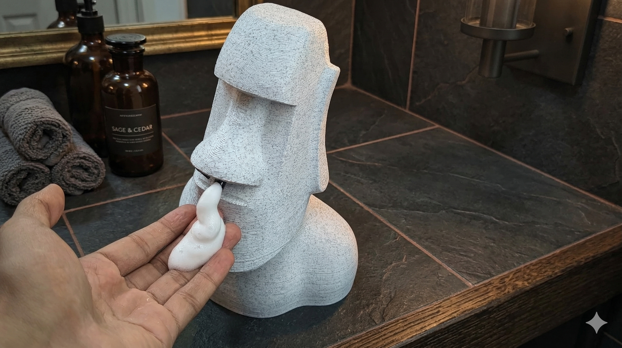 Moai Soap Dispenser