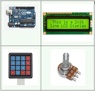 Arduino 16x2 LCD Display and 4x4 Matrix Keypad - Instructables