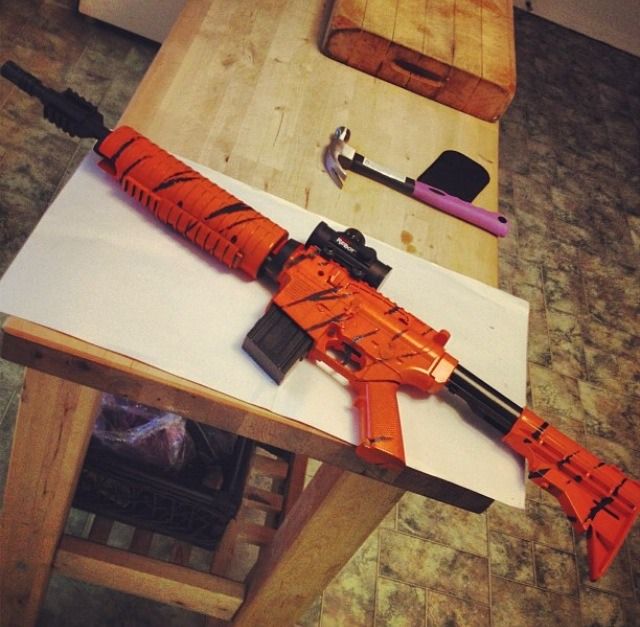 Tiger Stripe Pellet Gun