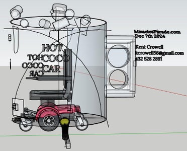 Build a Giant Cup of Hot Chocolate/Coffee Car- Use W/ Parades, Wheelchair-Sports, Adaptive Athletics, Tail-Gate Parties, Teaching, STEM, SponsorEvents
