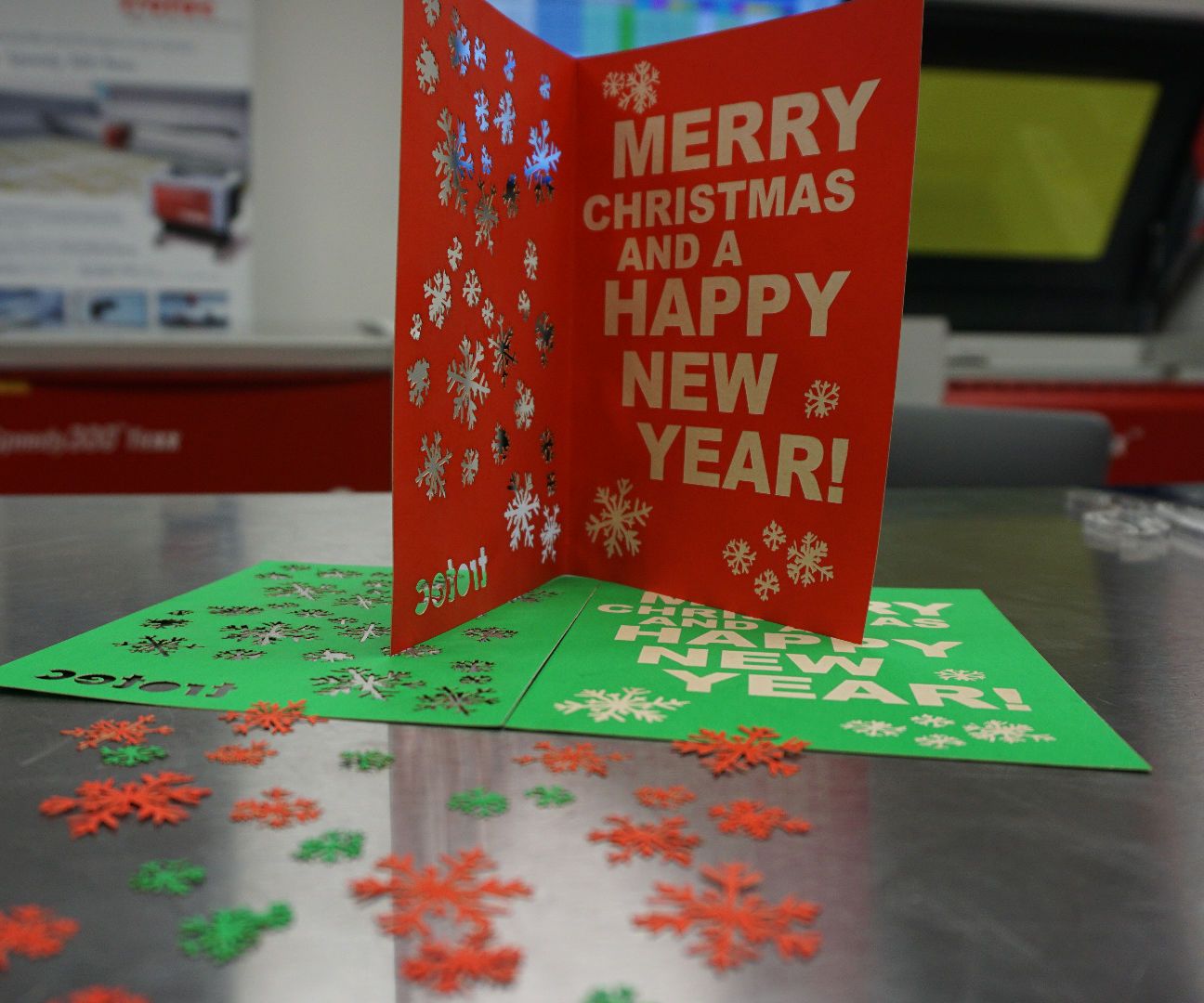 Laser Engraved Christmas Card