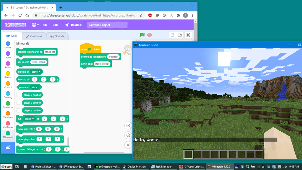 Coding In Minecraft With Scratch 16 Steps With Pictures Instructables Coding In Minecraft With Scratch 16 Steps With Pictures Instructables