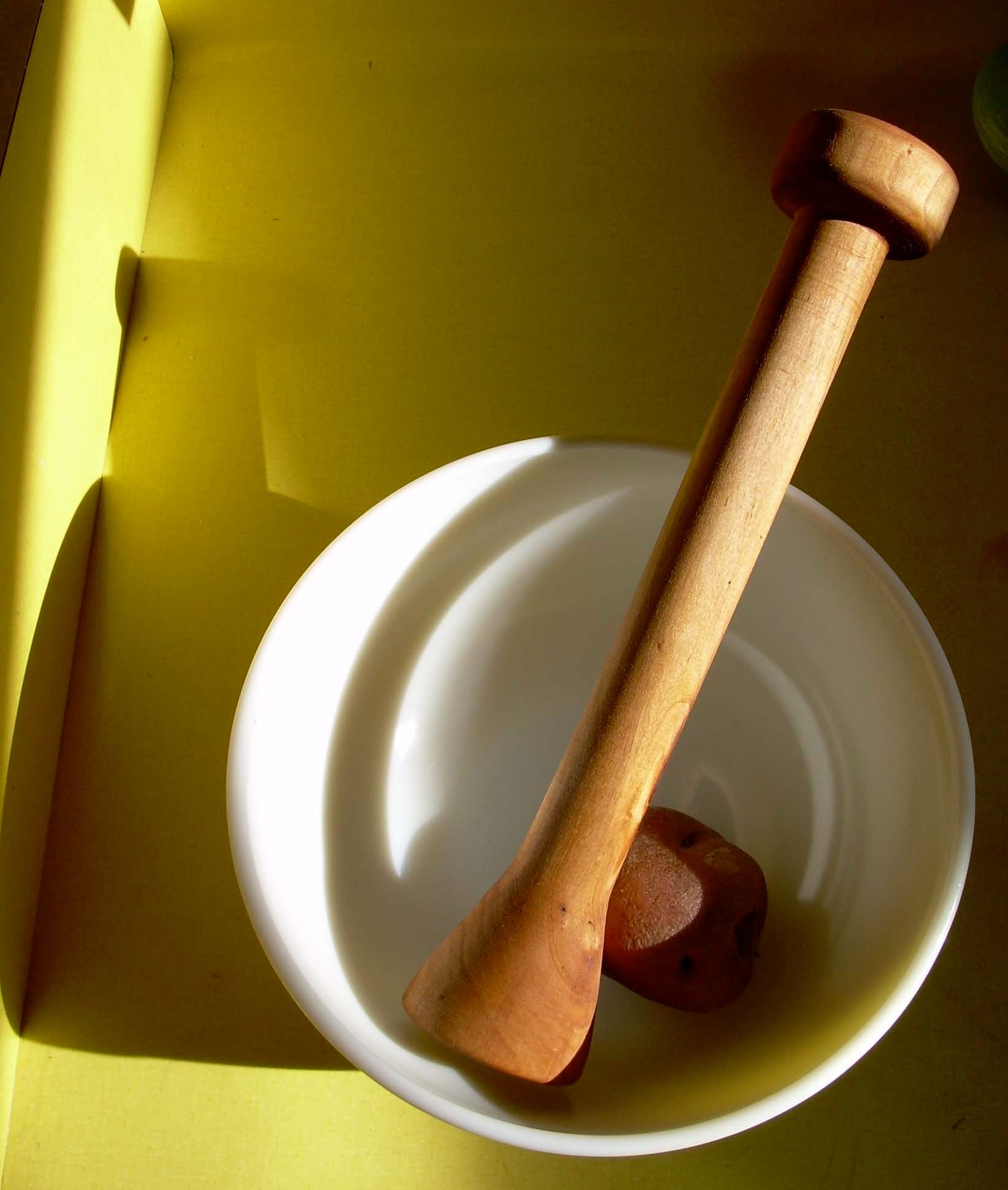 Food Masher/Large Wooden Pestle