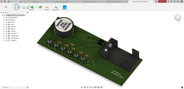 Create a 555 Timer Piano in Fusion Electronics