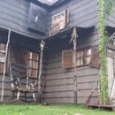 Forest Cabin Halloween Facade