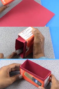 Let's Cover the Box With Color Paper!
