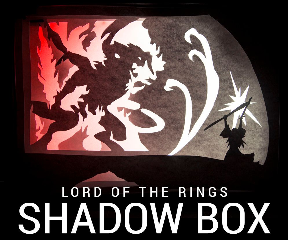 Shadow Box: Gandalf Fighting the Balrog!