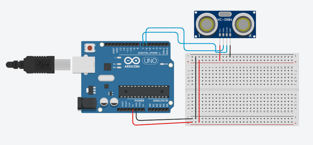 CONNECTING ULTRASONIC SENSOR WITH ARDUINO