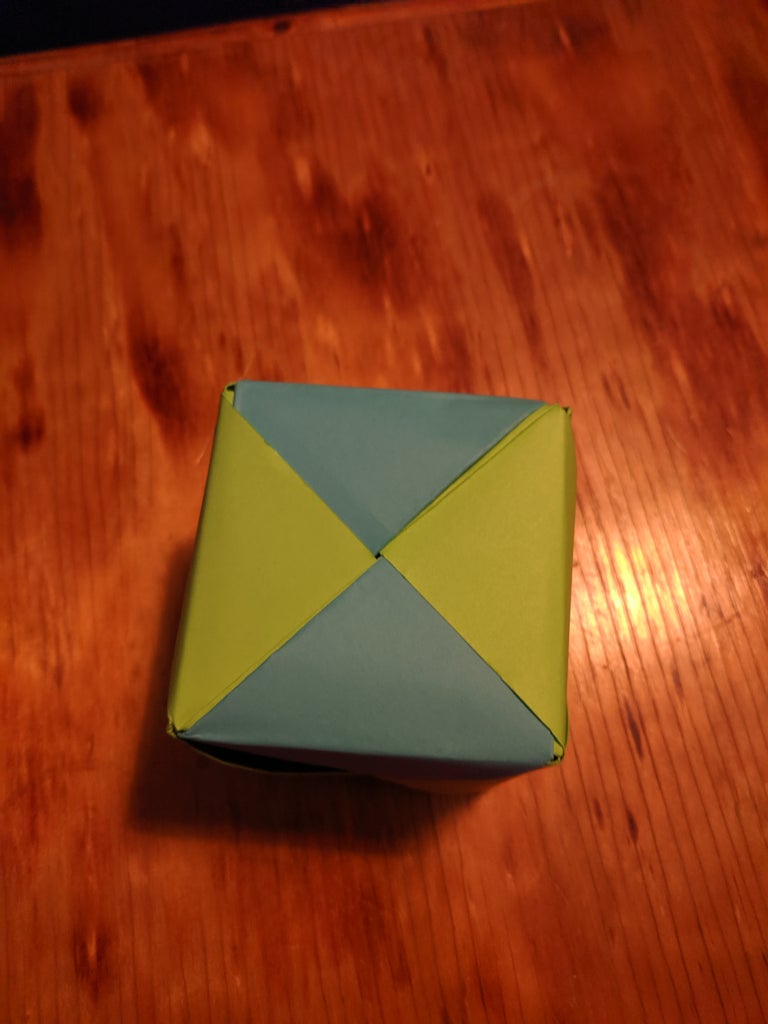 Easy Origami Cube 17 Steps Instructables Easy Origami Cube 17 Steps Instructables