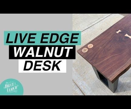 LIVE EDGE WALNUT SLAB DESK