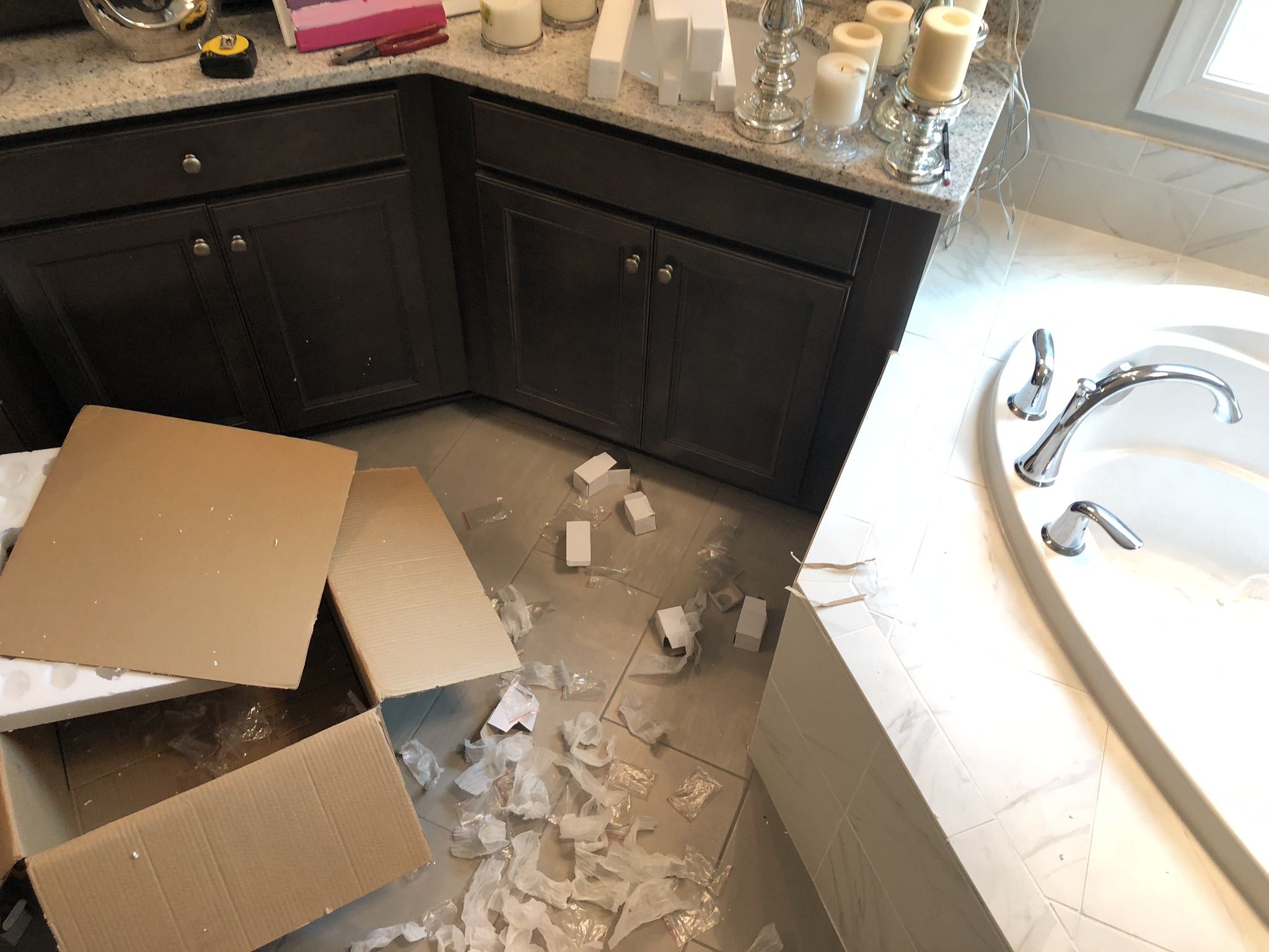 Install a Soaking Tub Light Fixture in the Most Difficult Way