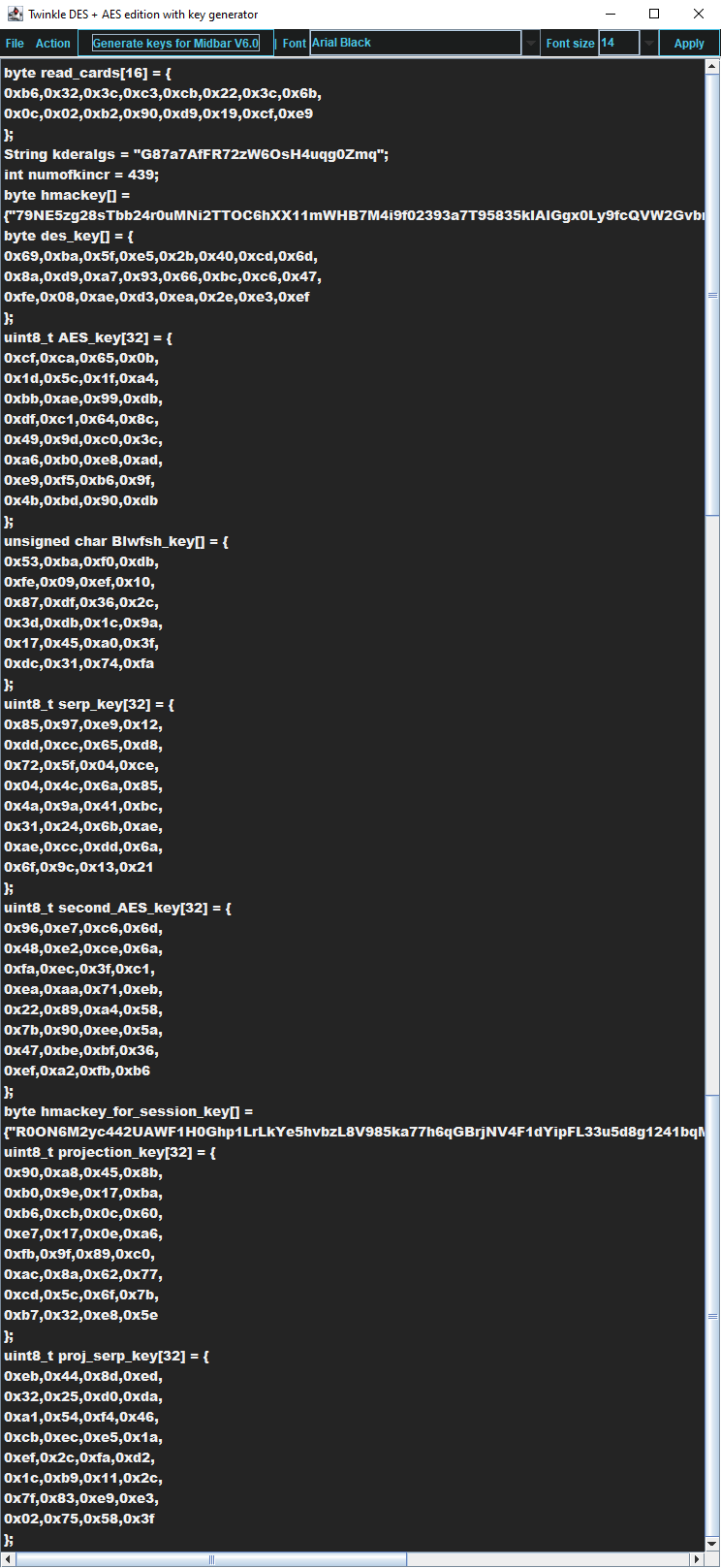 Generate Keys