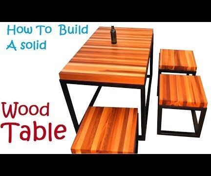 Wood and Metal Coffee Table