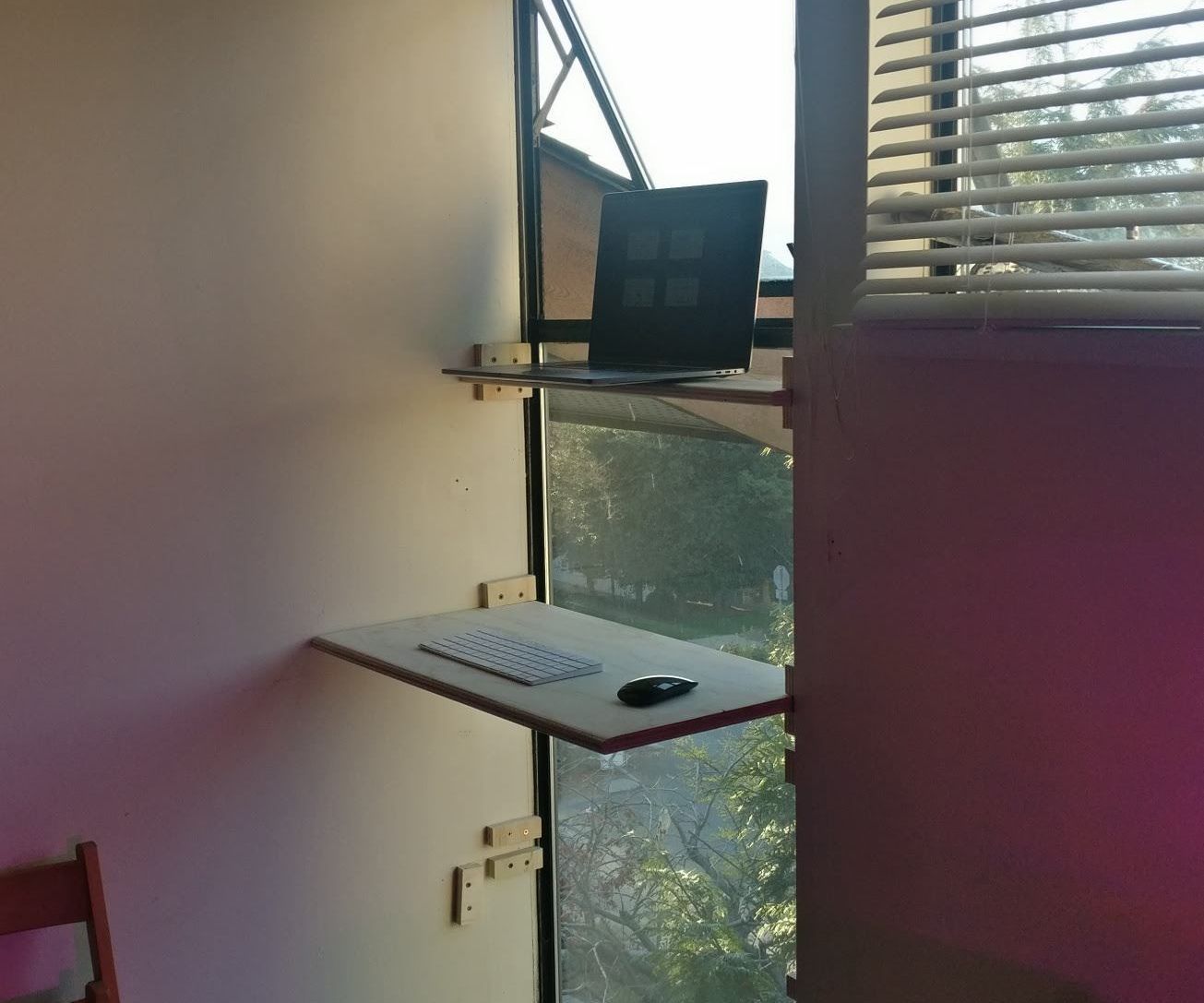 Build a Functional Sit-Stand Desk in a Window
