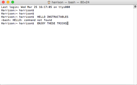 Mac Terminal Codes : 6 Steps - Instructables
