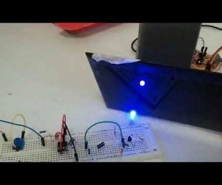Modulating audio on a LED