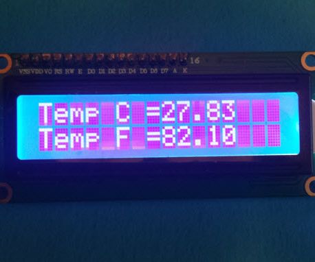 Display Temperature on LCD 