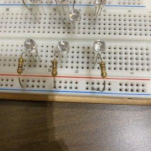 Attach LED Lights, Button and Wires