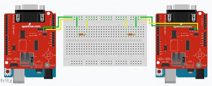 Building CAN Bus on Breadboard