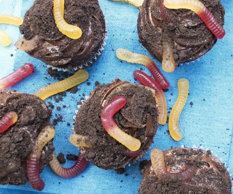 Dirty Worm Cupcakes